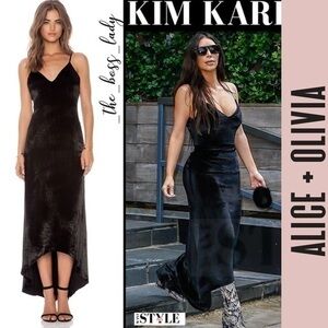 ALICE + OLIVIA velvet dress